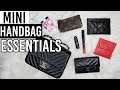 Mini handbag essentials 2019 | How to downsize (ft. Chanel square mini flap)