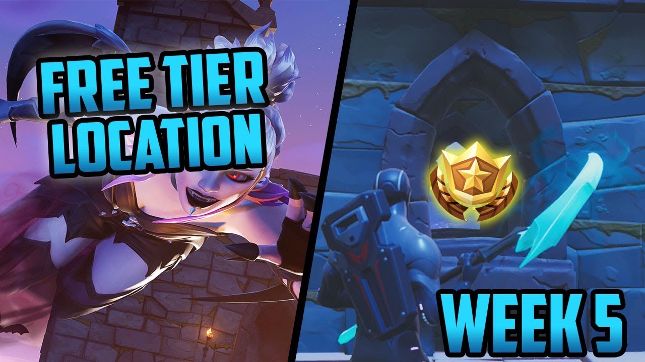 season 6 week 5 secret battle star location free tier fortnite - fortnite free 5 battle stars