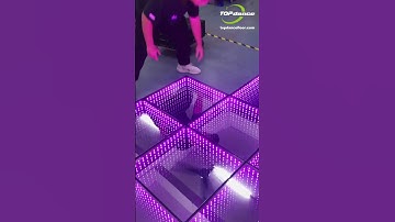 Glow up in a flash! Your 3D LED dance floor shines instantly! ⚡ #shorts #LEDDanceFloor