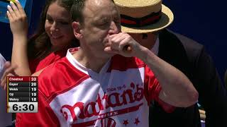 Joey Chestnut downs 63 hot dogs to win 2022 Nathan's Famous Hot Dog Eating Contest 🌭 🤯
