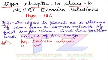 Q12 Light NCERT Solutions || final exercise || Class 10 Science