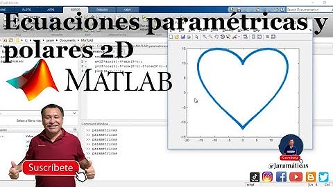Ecuaciones paramétricas y polares 2D en Matlab