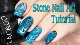 Stone Nail Art Using Gel Polish