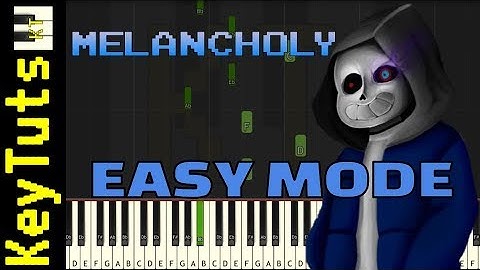 Learn to Play Melancholy from Glitchtale (Undertale AU) - Easy Mode