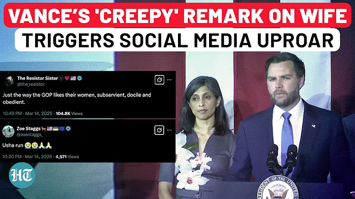 Awkward Speech: Internet Slams Vance for ‘Tasteless’ Joke About Wife Usha, Netizens Say ‘Usha, Run!’