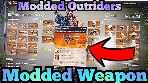 Outriders - Modded Weapons And Armor Lobby
