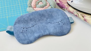 Make Your Own Sleep Mask at Home | Easy DIY Tutorial | Free pattern 