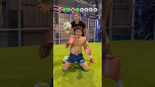 Reacting Warrior: Muay Thai Fighter's Football Ball Challenge👏#reaction #boxing #challenge