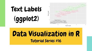 Plotting in R using ggplot2: Plotting texts and labels (Data Visualization Basics in R #16)