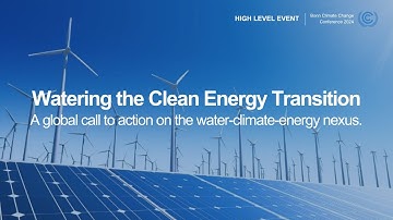 Watering the Clean Energy Transition | Bonn Climate Conference Side Event