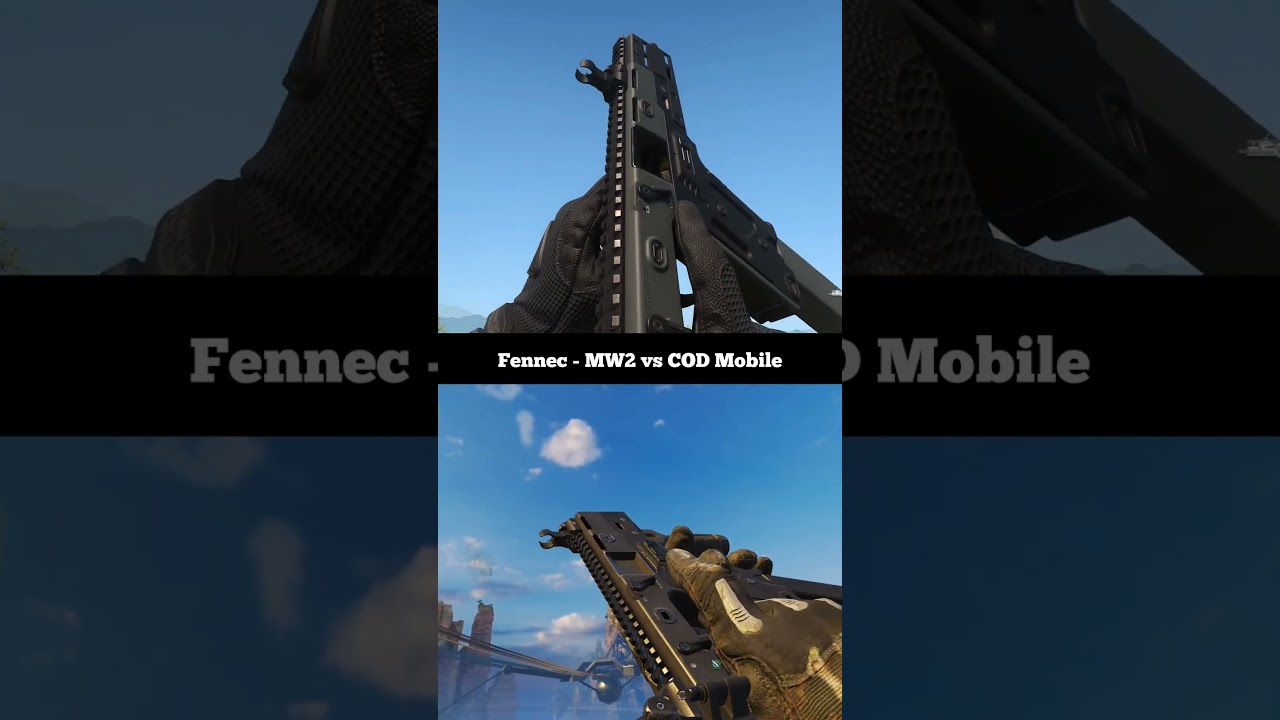 Fennec SMG Comparison | COD Modern Warfare 2 vs COD Mobile | Weapon Inspection & Showcase