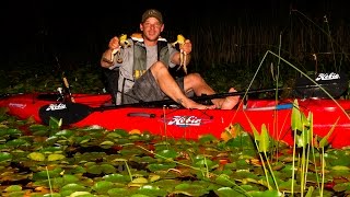 Frogging by kayaks, Michigan 2015