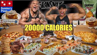 The Rock's Legendary Cheat Day + Cheat Meals (20,000 CALORIES!!)