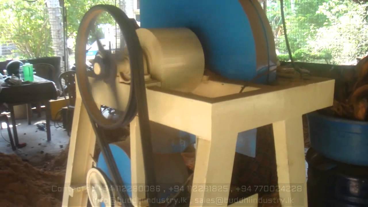 coconut husk chip cutter by Buddhi industries (pvt)ltd YouTube
