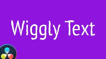 How to Create Wiggly Text Animation Effect in DaVinci Resolve - Fusion Tutorial