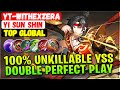 100 unkillable yss double perfect gameplay  top global yi sun shin  ytwithexzera mobile legends