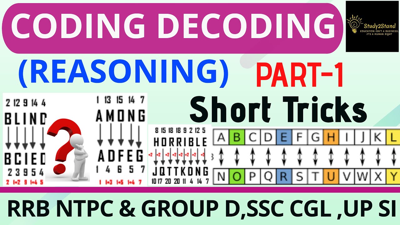 Coding Decoding Reasoning Part 1 @Study2Stand - YouTube