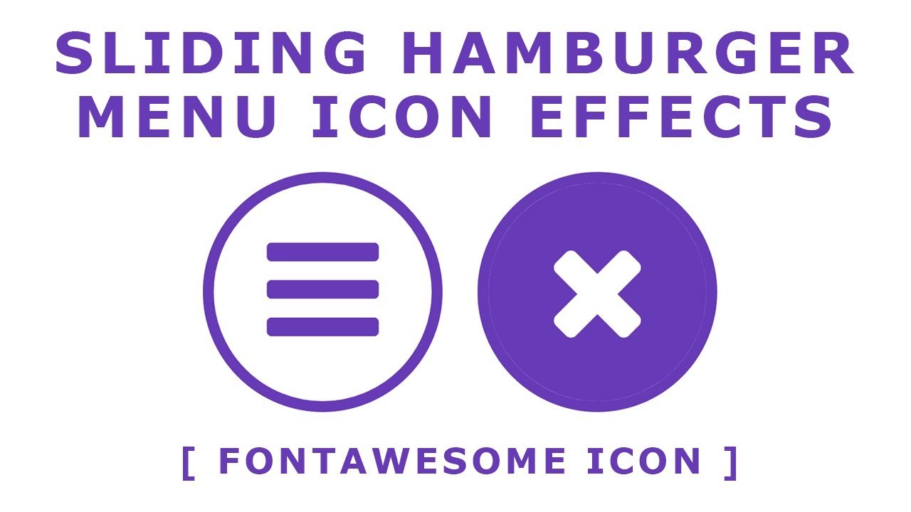 Font awesome menu icon