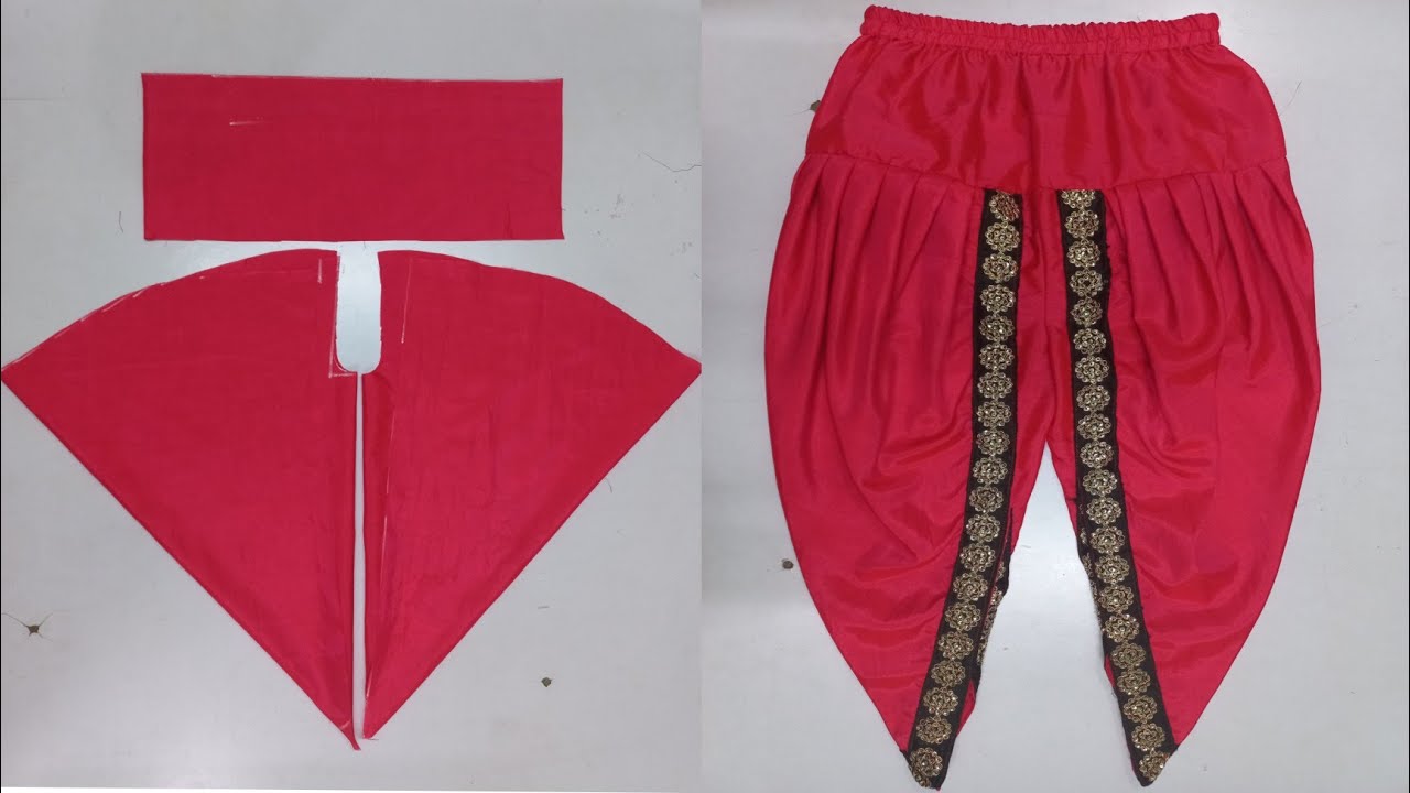 6To7 Year Baby Tulip Salwar Cutting And Stitching |How To Tulip Salwar For Babies