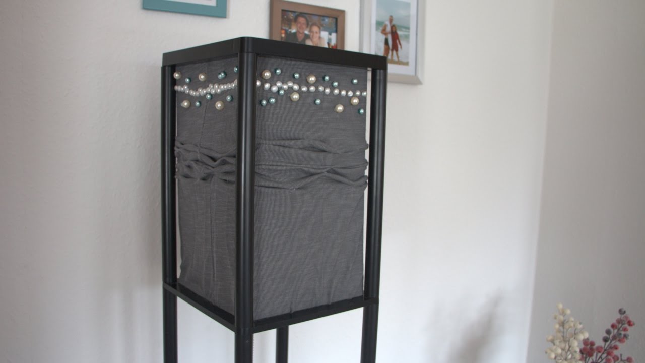 How to Cover a Lampshade with Fabric YouTube