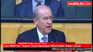 İşte Mhpnin 1 Kasım Seçimlerindeki Milletvekili Aday Listesi