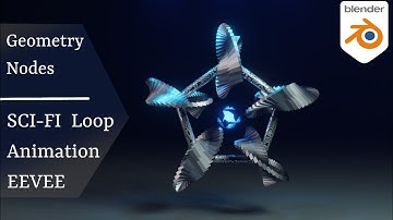 Blender 3D : Create this Abstract LOOPING Animation by Geometry Nodes in EEVEE | Blender 3d tutorial
