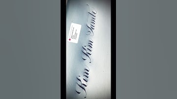 Copperplate calligraphy, tutorial: how I write your name #kim