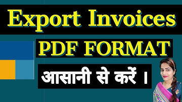 export invoices in PDF format in Tally Prime l how to export invoice s in PDF format in tally Prime