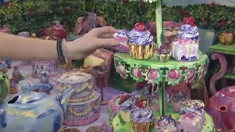 Inside "Wonderland Dreams" an interactive art exhibit in NYC