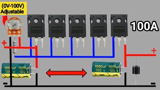 How to Make Adjustable Voltage Regulator Using Mosfets | Adjustable Voltage Controller