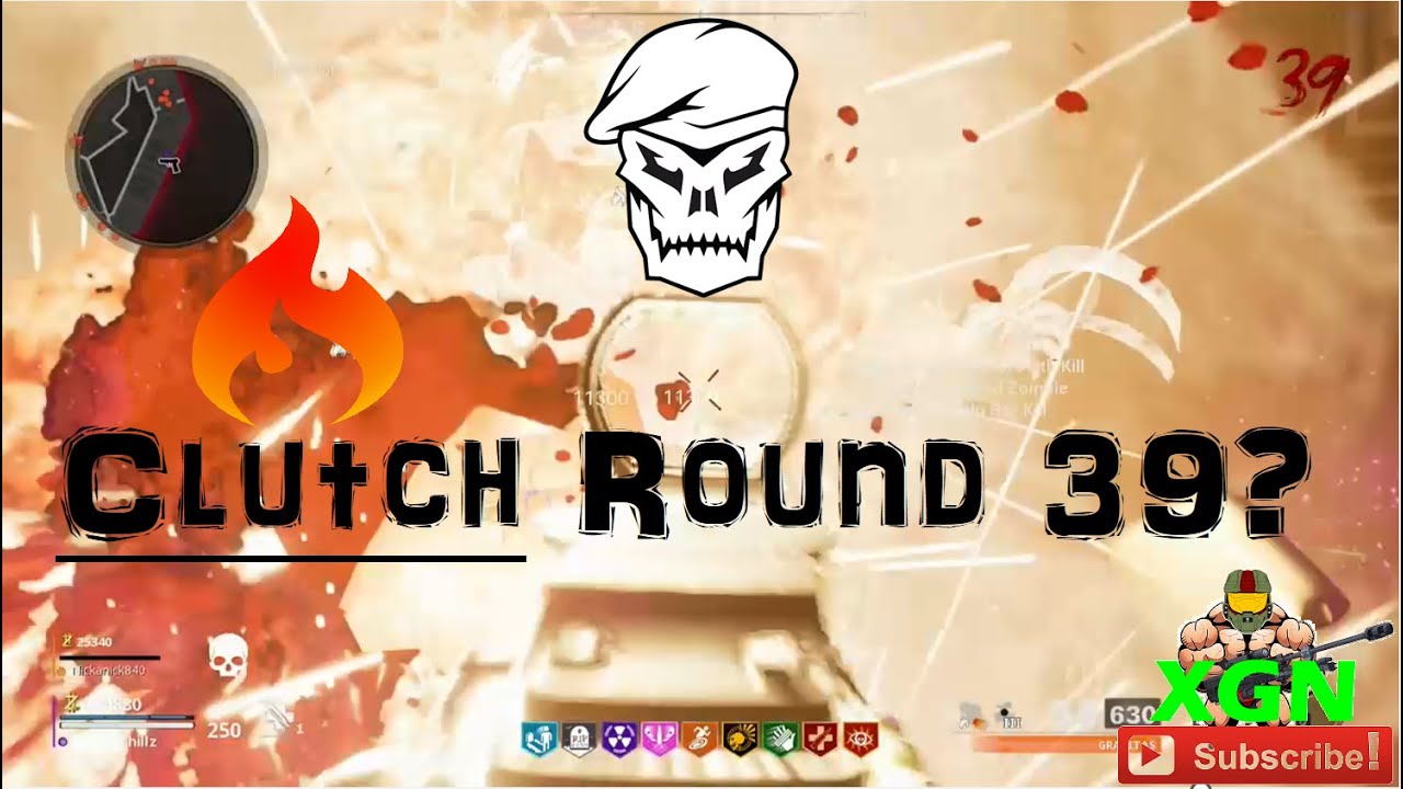 CoD Cold War Zombies Clutch Round 39 Solo! Grav AR gameplay