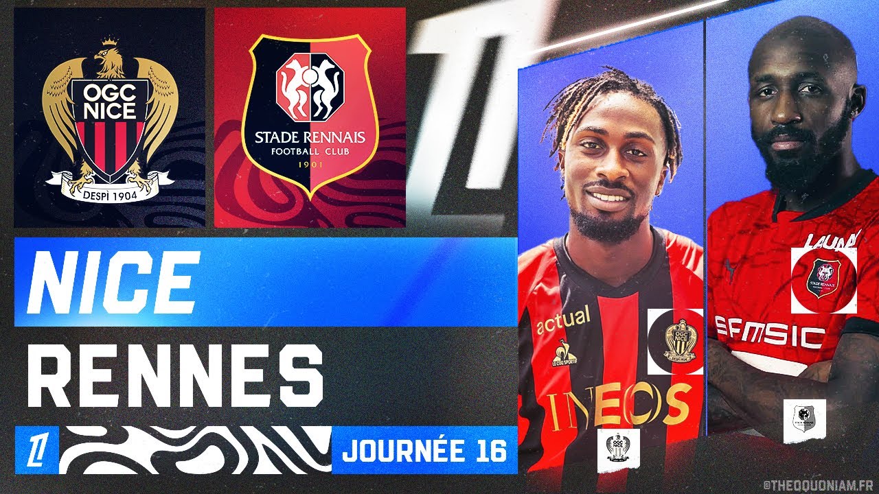 Nice Vs Rennes Logo 🔴 NICE - RENNES | 🔥 C'EST LA REPRISE ! ⚫️🔴 Remontada des Rouge et Noir ...