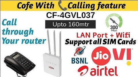 Cofe calling lan line device | Demo | Configuration | Unboxing | CF-4GVL037