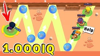 Bibi 1.000 IQ vs NOOBS !! Funny Moments Brawl Stars # 40