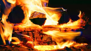 📸 4k burning fireplace with crackling fire sounds, 2 hours (4K video)