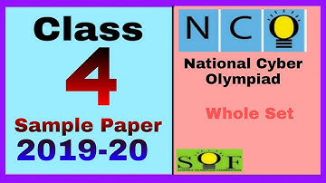 NCO Class 4 Sample Paper 2019-20 National Cyber Olympiad