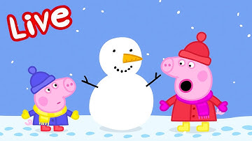 🔴 Peppa Pig CHRISTMAS 2025 LIVE! 🎄 Winter Fun! Full Episodes ❄️ Kids Cartoons 🔴