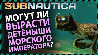 Subnautica МОГУТ ЛИ ВЫРАСТИ ДЕТЕНЫШИ МОРСКОГО ИМПЕРАТОРА?