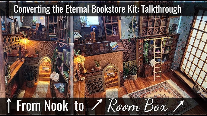 Eternal Bookstore Book Nook Building and Customization - Wall I