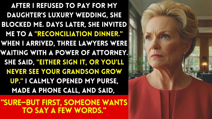 AFTER I REFUSED TO PAY FOR MY DAUGHTER'S LUXURY WEDDING —SHE SET ME UP AT DINNER, BUT I …