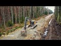 The Preparation Of The Forest Road Base: Excavation Of The Peat(Part 1 of 2)