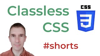 Develop faster with classless CSS #shorts