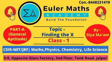General Aptitude | CSIR NET | Numerical Ability | Maths / Physics / Chemistry / Life Science/ Part-I