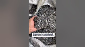Understand the lithium-ion battery recycling process in one minute#battery recycling process#lithium