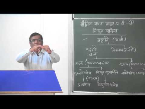 XII-Hindi1-1 विदयुत अावेश -1 (2016) Pradeep Kshetrapal Physics