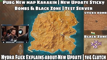 PUBG New Map Karakin | Hydra Flick Explains About New Update | 1v4 Clutch | Test Server