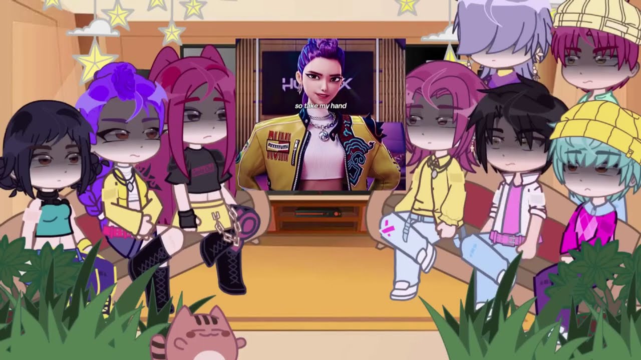 KPop Demon Hunters React To Themselves / TikToks + Memes / Huntrix & Saja Boys /Gacha React [Eng|Ru]