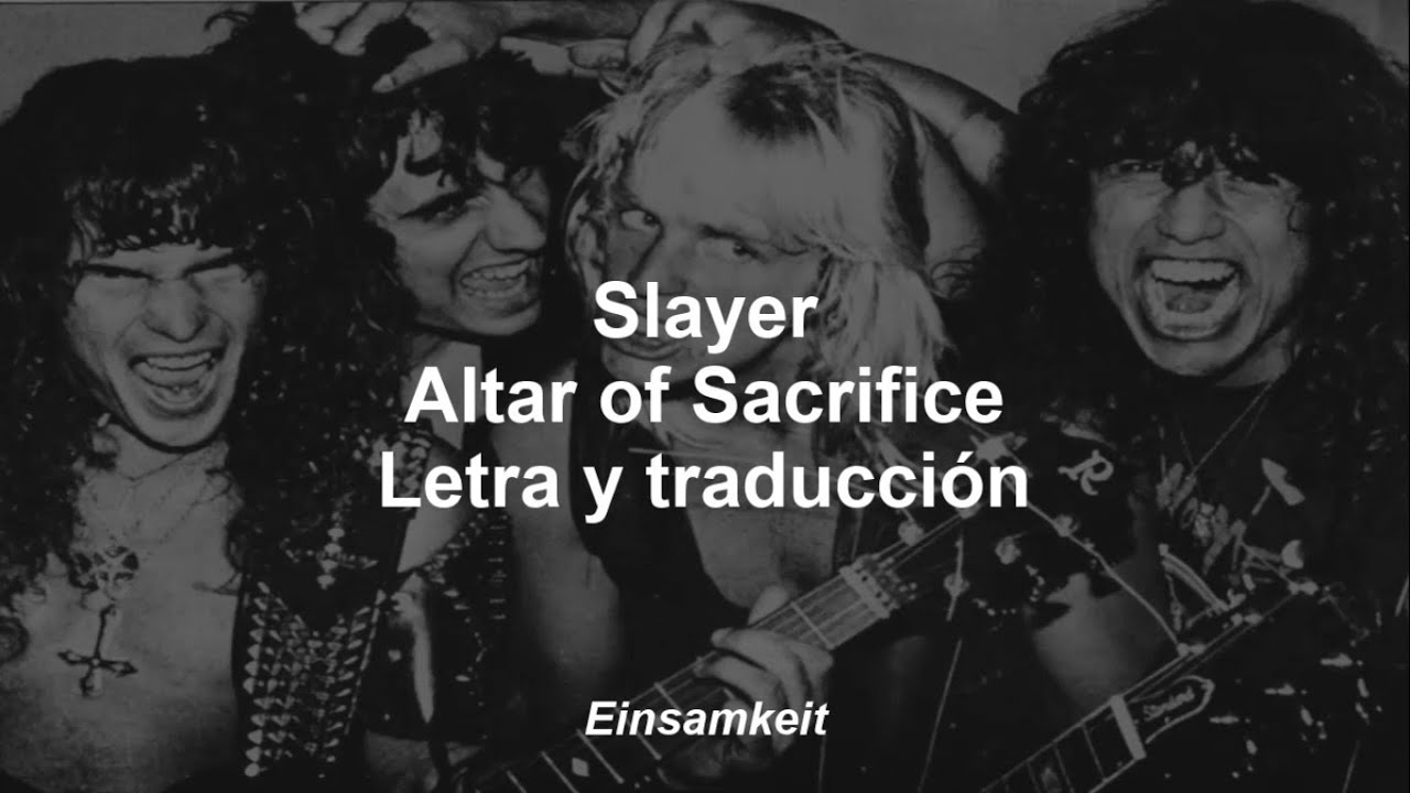 Slayer - Altar Of Sacrifice (Lyrics on Screen Video 🎤🎶🎸🥁) 