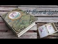 Caja libro antiguo, decorado con decoupage y relieves-Diy manualidades-Conideade