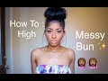 how to high messy bun with clip in hair extensions raquelbianka